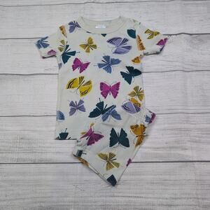 2T Hanna Andersson Rainbow Butterfly Pajamas